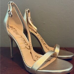 Sam Edelman Metallic Gold Heels